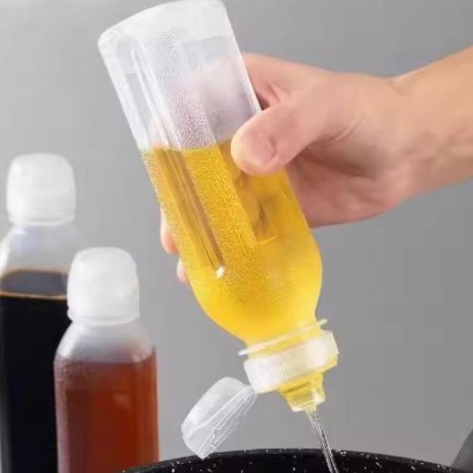 Botol Fliptop Serbaguna untuk Minyak Makan Kecap Saos Saus Madu tomat Bumbu Cair Dapur Plastik bentu