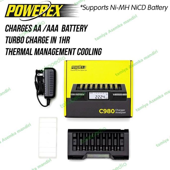 POWEREX MH C980 CHARGER ANALYZER /POWEREX 8