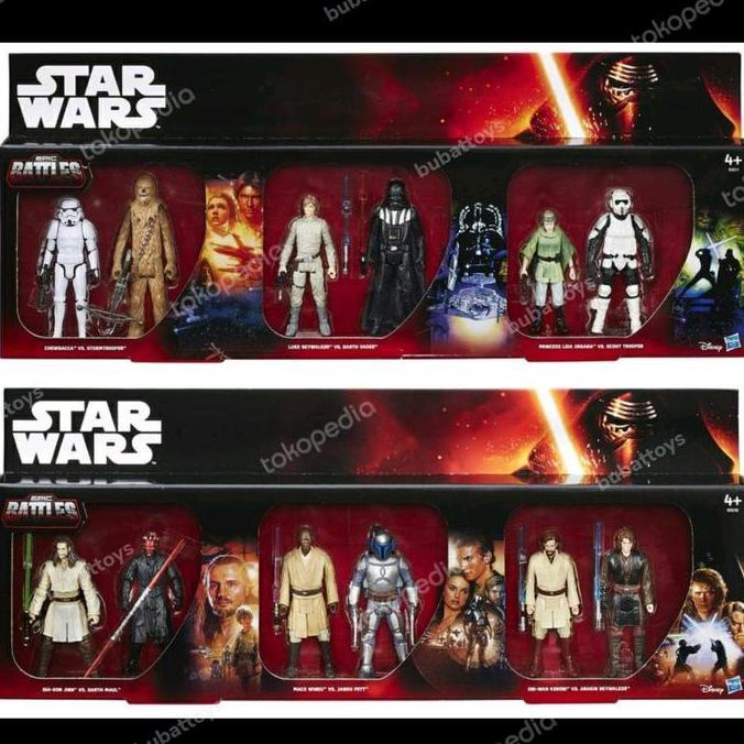 HASBRO STARWARS EPIC BATTLES ACTION FIGURE SET ORIGINAL