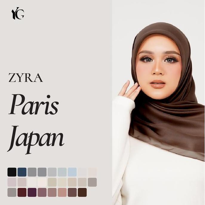 YourGleezed - Zyra Paris Japan (Hijab Segiempat Bahan Paris Japan)