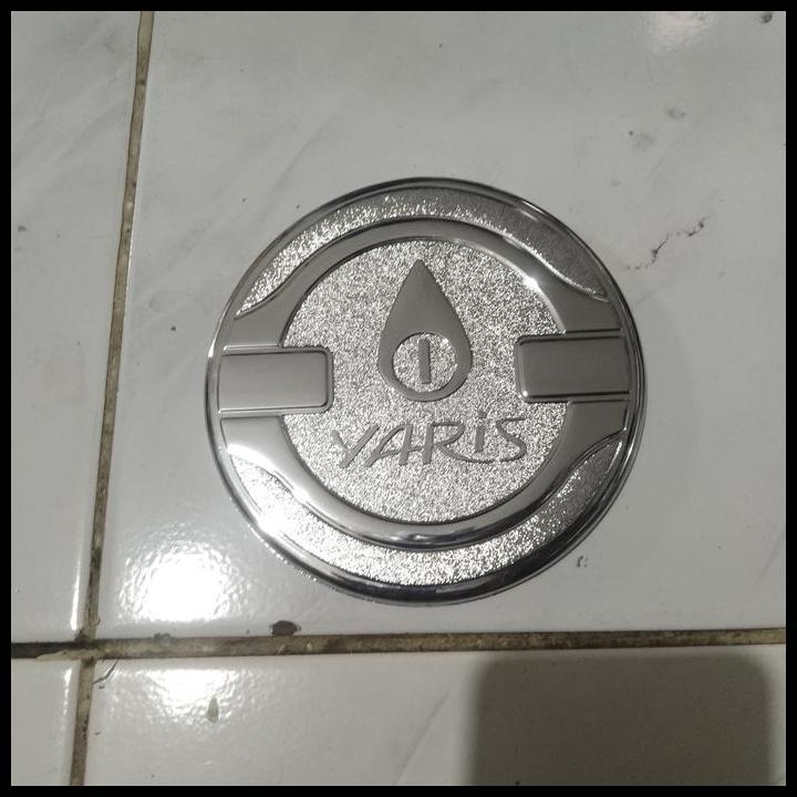 TERMURAH TANK COVER TUTUP BENSIN MOBIL TOYOTA YARIS LAMA WARNA CHROME