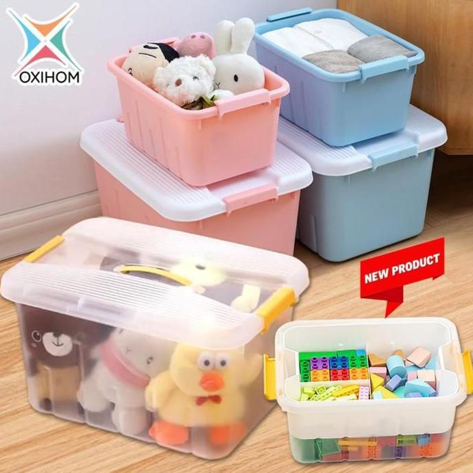 Oxihom Container Box Plastik Kotak Penyimpanan Kontainer Storage Box Mainan Pakaian