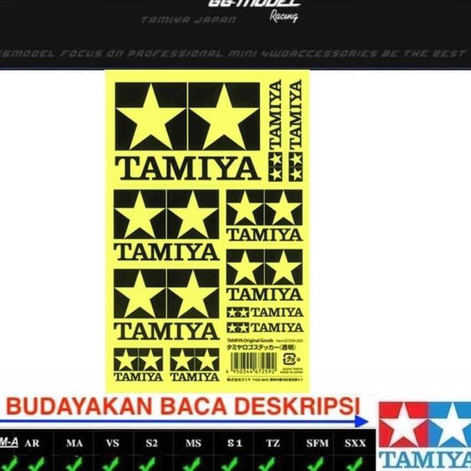 TAMIYA 67259 LOGO STICKER (CLEAR)