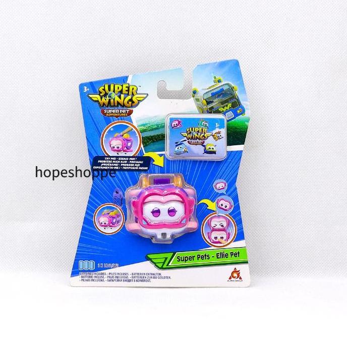Super Wings Super Pets Ellie Pet Original Alpha Group Action Figure Face Changer