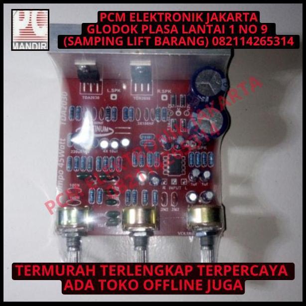 TERLARIS KIT POWER AMPLIFIER SPEAKER AKTIF ACTIVE STEREO MINI COMPO TDA2030