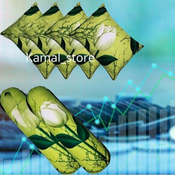 Sleep- 1 Set Sarban Sargul Isi 6 / 4 Pcs Bisa 4 / 2 Sarung Bantal 2 Sarung Guling Sepasang Murah Set