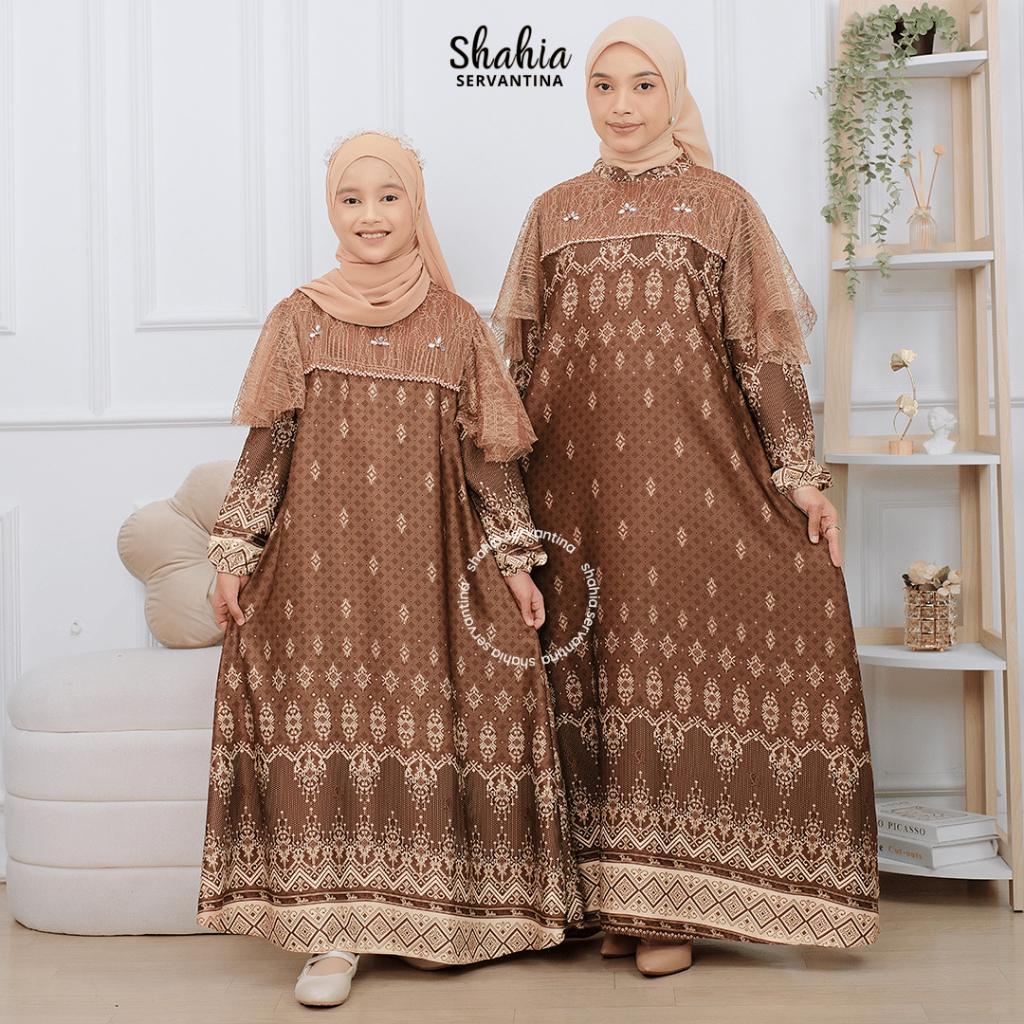 Shahia Servantina - Caroline Dress Gamis Anak Perempuan Couple Mom & Kids