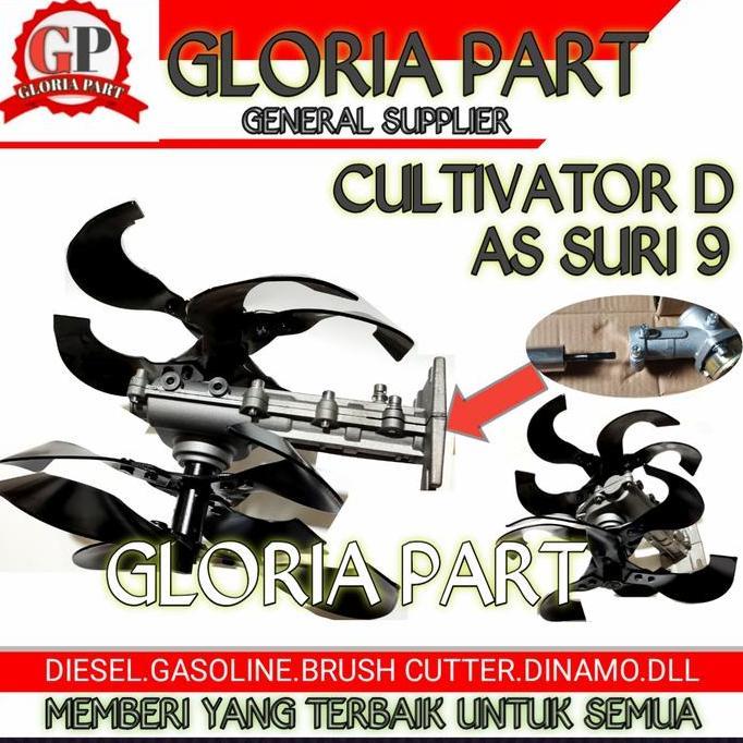 Cultivator/kepala mini tractor/peyiang gulma/pengembur tanah D (SURI9)