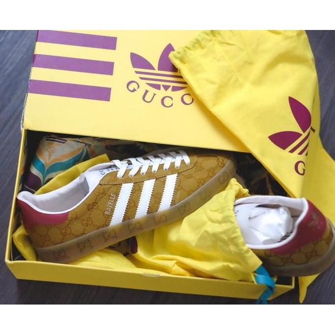 Orinal 100% Adidas Gazelle x Gucci Collection