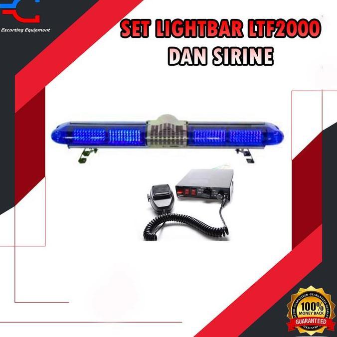 Lampu Rotator Lightbar LTF 2000 + Sirine Ambulance Damkar PMI
