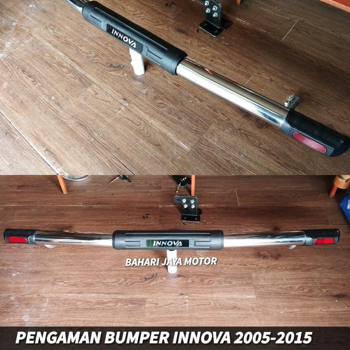 TERBARU PENGAMAN BUMPER BELAKANG INNOVA 2006-2015 BAHAN BESI STENLIS