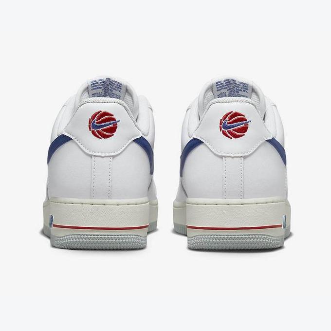 NIKE AIR FORCE 1 '07 WHITE GAME ROYAL UNIVERSITY RED