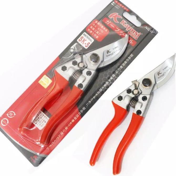 Gardenfil Gunting Dahan Kapusi /Gunting Dahan Ranting Stainles Stel Kapusi Japan Original Warna Silv