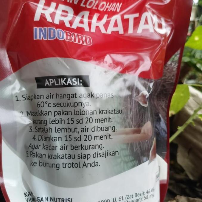 Tqs Pakan Burung Krakatau 150Gr Voer Lolohan Burung Murai Kacer Cendet Prenjak Penuh Nutrisi Dan Pro