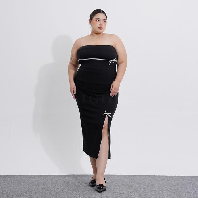 Sendtoday- Bigins - Rumi Set/Setelan Wanita One Set Rok Panjang/One Set Skirt Bigsize - Jst032