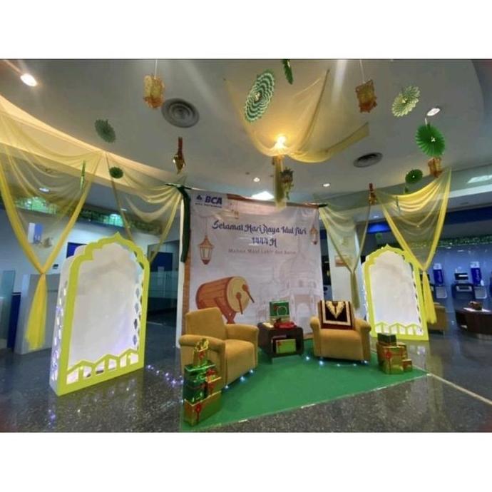 SUPER JUMBO DEKORASI RAMADHAN KAREEM IDUL FITRI UNTA POHON KURMA BACKDROP HARI RAYA LEBARAN EID MUBA