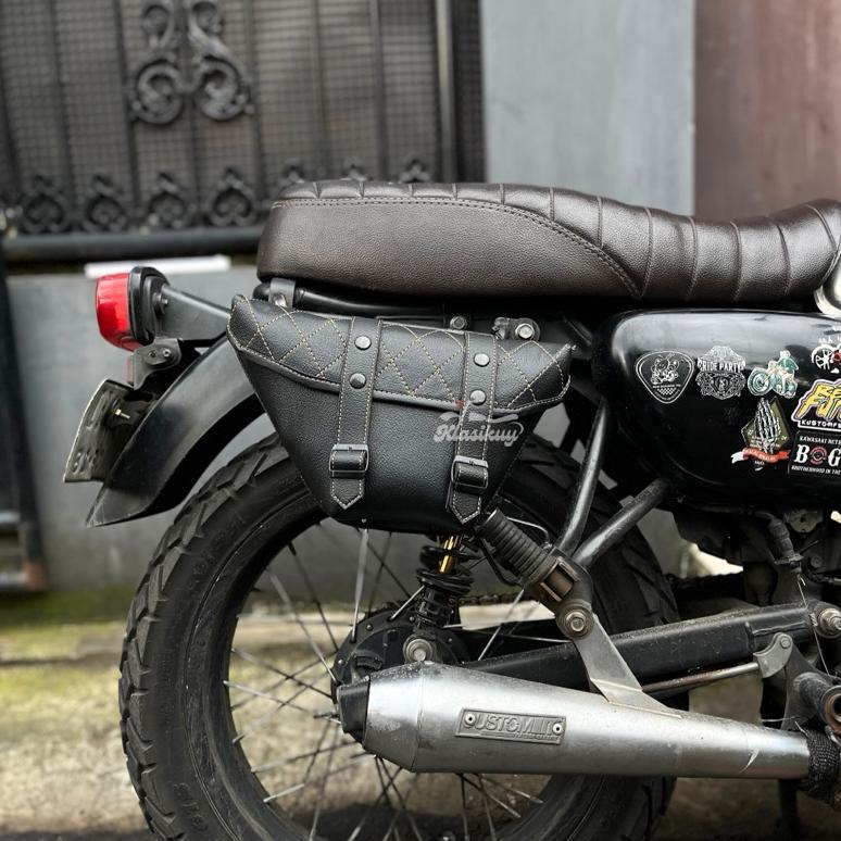 ORIGINAL` KLASIKUY - MODEL 04 : TAS MOTOR SIDE BAG SAMPING MOTOR KLASIK CUSTOM JAPSTYLE