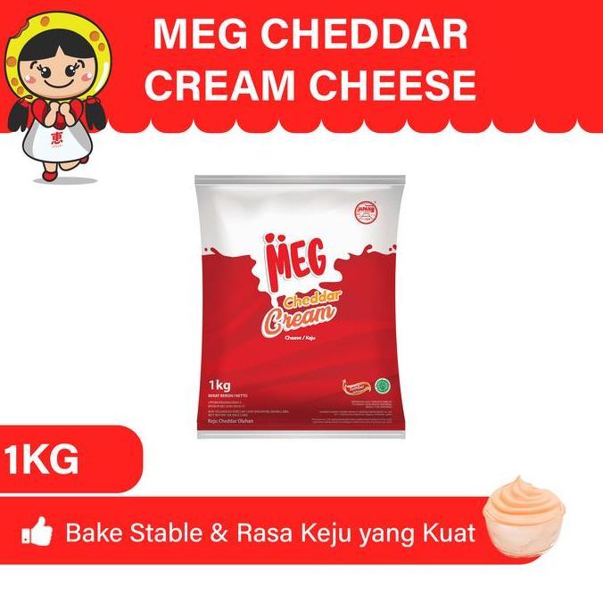 MEG Cheddar Cream Keju 1 Kg