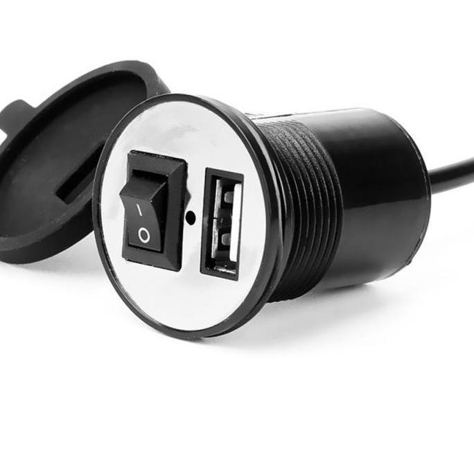 ORIGINAL` CHARGER AKI WATERPROOF Switch On Off / CHARGER MOTOR USB PLUG TC AKI KEKINIAN