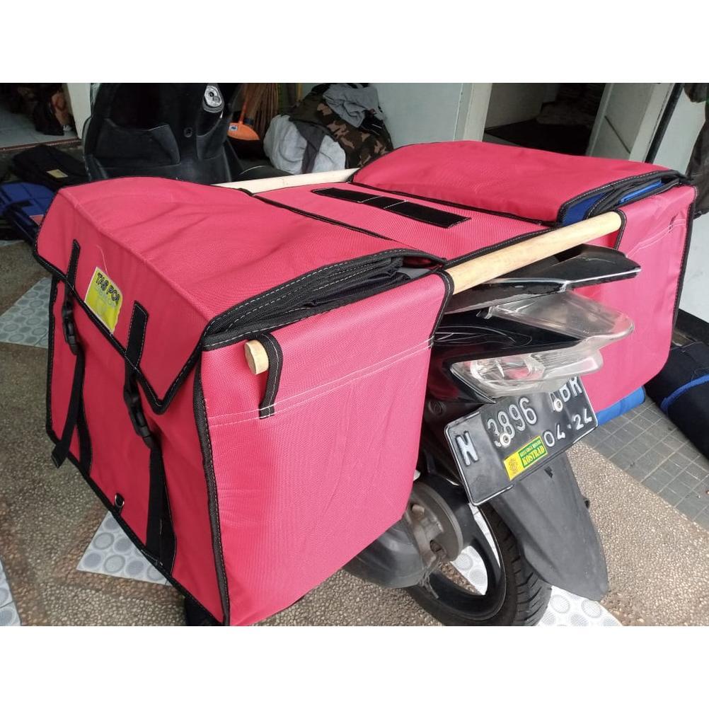 TERMURAH` TSK TAS MOTOR KECIL TAS KURIR TAS BAGASI TAS POS TAS BRONJONG TAS BARANG SADLE BAG