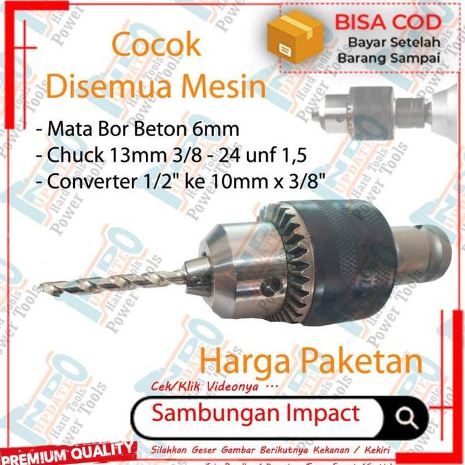 Dayhpy- Adaptor Mesin Impact Jadi Mesin Bor | Chuck Impact To Drill | Alat Pengubah Impact Menjadi B