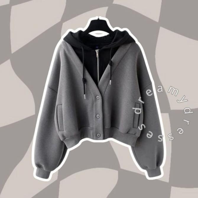 Sendtoday- One Set 60 - Outfit Study Tour Ootd Cewe Mamba Setelan Wanita Korea Set Celana Cargo Set 