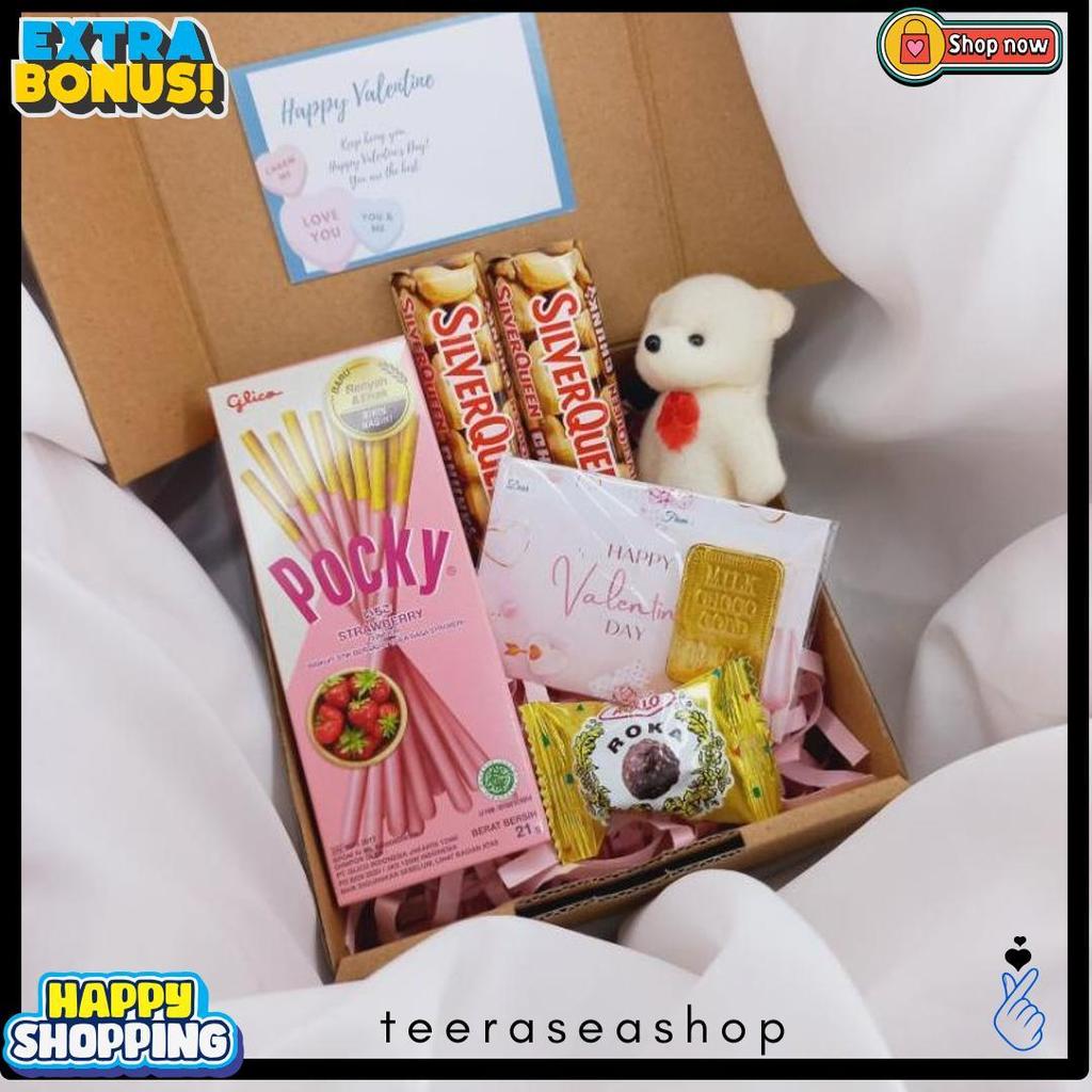 Hampers Coklat Silverqueen Valentine Gift Box Coklat Smack