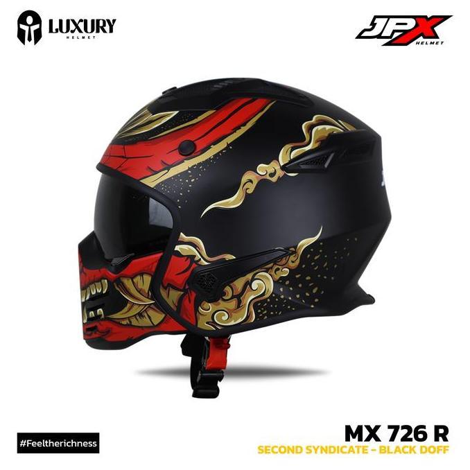 FYP HELM JPX FULL FACE MX-726R-R06 SECOND SYNDICATE - HALFFACE - FULLFACE ''