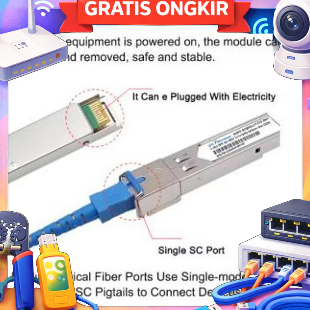 Sfp Fiber Optic Tranceiver Sc 1.25Gbps 1310Nm/1550Nm Single Mode Sfp Fo 1.25G Sc 3Km 10Km 20Km 40Km
