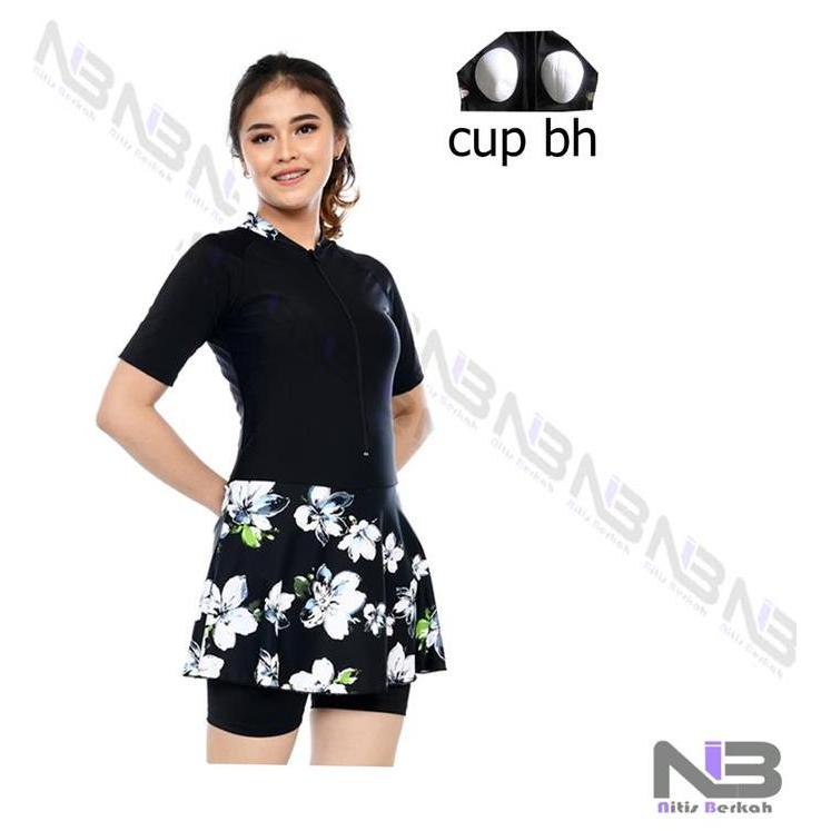 NIBER Baju Renang wanita Corak + CUP BRA
