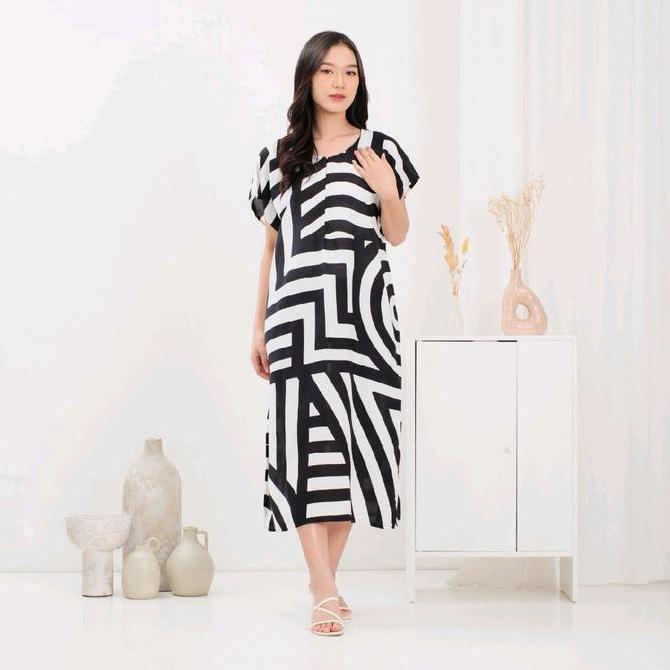 Limited Daster Rayon Sofia Hi-Q Ld 130 Muat Bb 85 Kg Dress Tidur Bumil Busui Motif Printing Midi Rem
