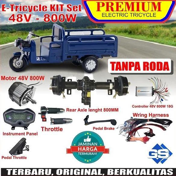 Ready EV / Electric Vehicle / Electric Tricycle / KIT 48v -72v, 800w - 2000w