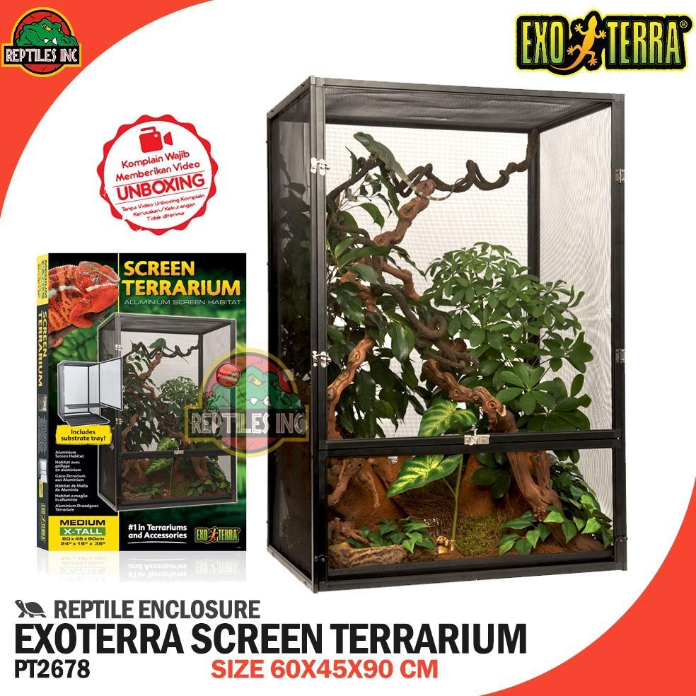 Exoterra Screen Terrarium Kandang Hewan Reptil Iguana Chameleon