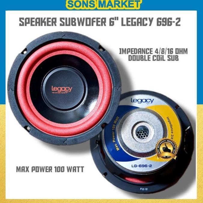 Speaker Subwoofer 6 Inch Legacy Lg 696-2 / Subwoofer 6" Legacy Lg696-2 Kualitas Terbaik Harga Termur