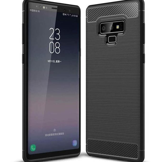 Glassskin- Armor Carbon Tpu Case Samsung Galaxy Note 9 - For Samsung Galaxy Note 9 - Casing Silicone