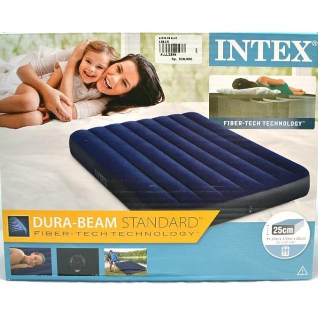Kasur Tiup Double Intex 191x137cm Dengan Pompa