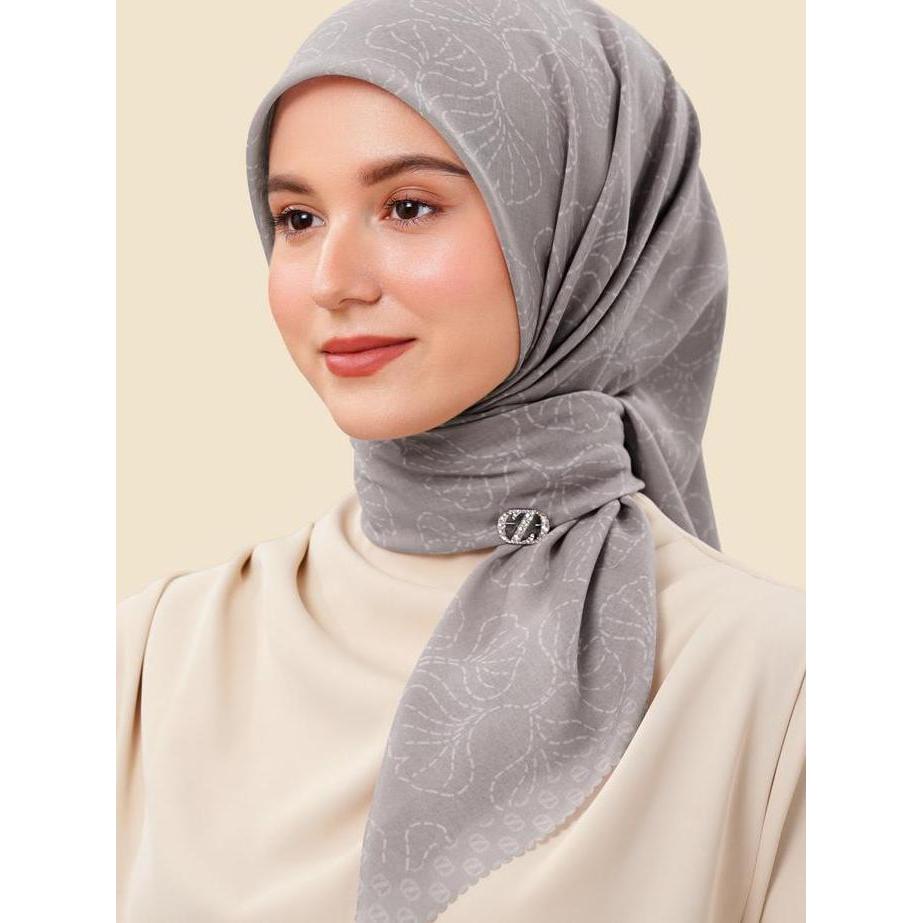 ZYTADELIA Sashiko Scraves Series - Taupe (TERBAIK) (TERBARU) (TERMURAH)