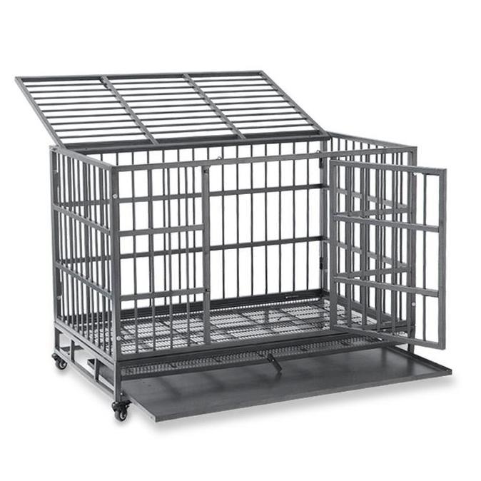 Kandang Anjing Lipat Besar Stenlis M - Model Terbaru / Kandang Anjing Kucing Jumbo / Kandang Stainle