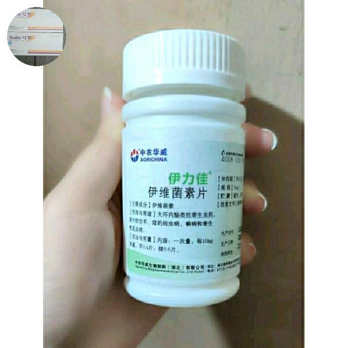 Ivermectin Tablet 5mg Segel Barcode Scabies Cacing Parasit iver inver (TERBAIK) (TERBARU) (TERMURAH)