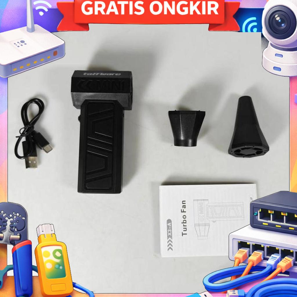 Mini Turbo Violent Air Blower Cordless Jet Portable 19M/Detik - X3-A