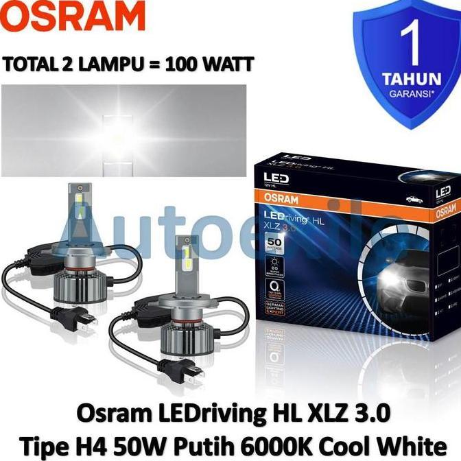 Osram LEDriving XLZ New Gen / Next Level / 3.0 H4 Cool White 6000K Putih Lampu LED Mobil Spark Xenia