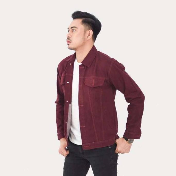 jaket jeans - jaket jeans kuning kunyit - jaket warna murah