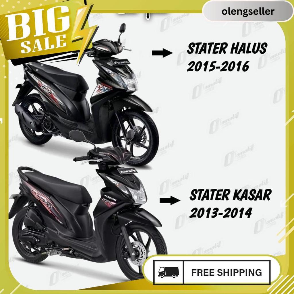 Batok Depan Beat Fi 2013-2014 Stater Kasar Warna Putih / Batok Beat Fi 2014 Meledak