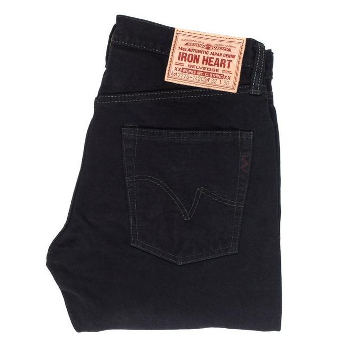 Iron Heart - IH-777S-142OD 14oz Indigo Overdyed Black Selvage Denim murah