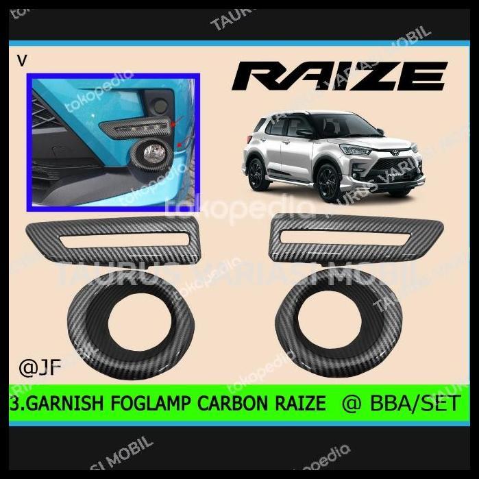 DISKON RING FOGLAMP COVER FOGLAMP LAMPU BUMPER DEPAN TOYOTA RAIZE