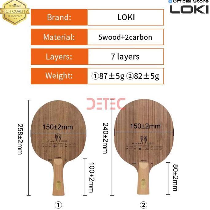 LOKI KIRIN K11 Blade Pingpong - Tenis Meja Kayu Raket (TERBAIK) (TERBARU) (TERMURAH)