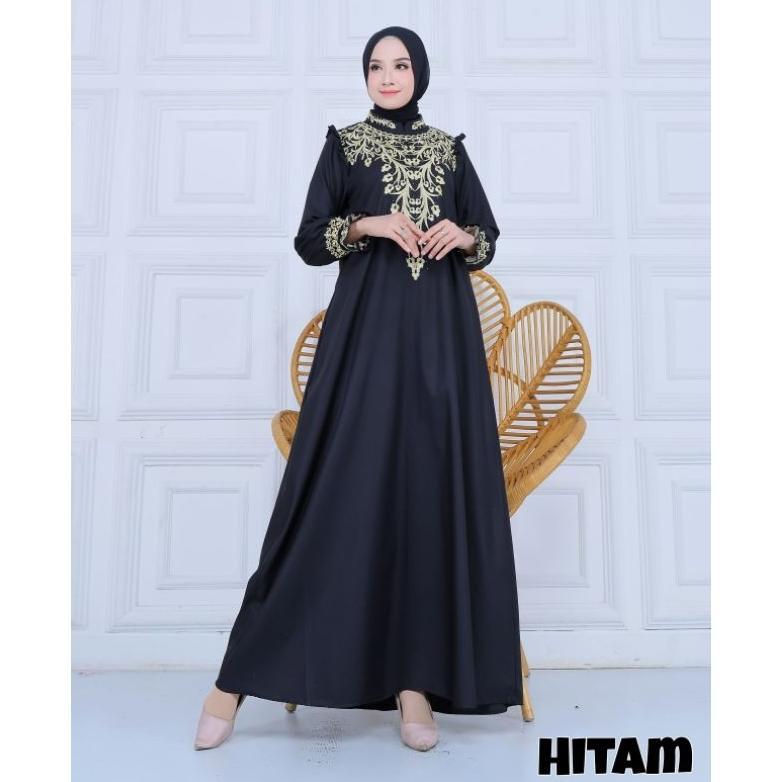 Gamis Bordir Ori Razzaq Madina Talita Katun Toyobo Mix Bordir Terbatas