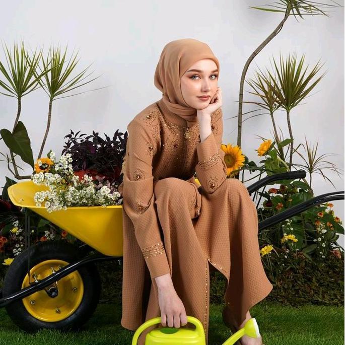 Grosir [New] A6364 - Gamis Abaya Hikmat Fashion Original
