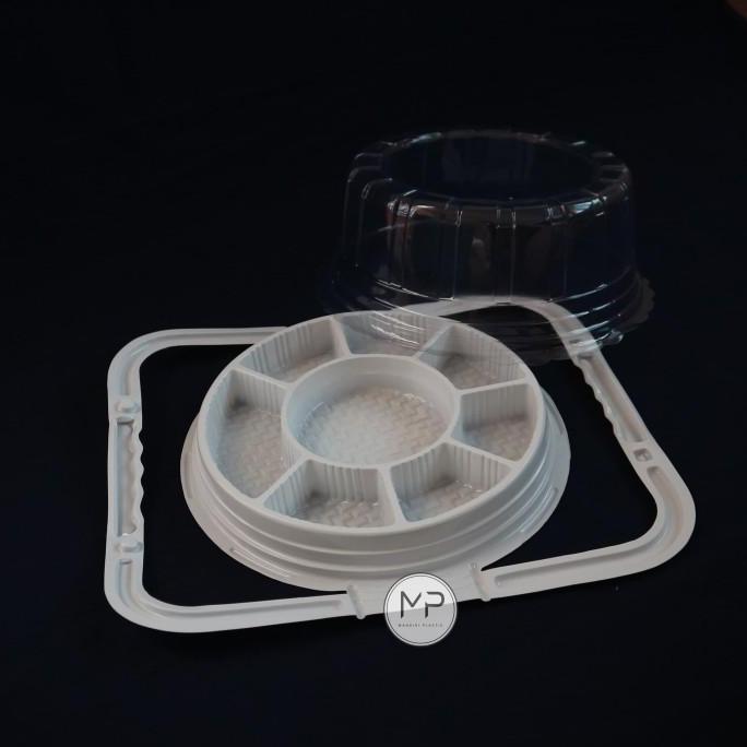 Thebest- NEW Mika Tumpeng Mini GAGANG SEKAT 8 PUTIH /Tumini dapur solo -10pcs