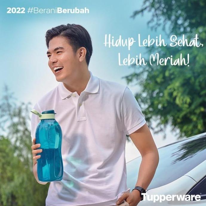 Thebest- botol minum 2 liter eco bottle Tupperware 1L /1,5L/750ml/500ml/Fancy